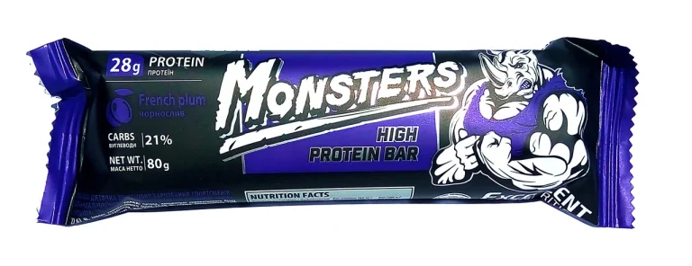 Monsters Protein Bar: огляд смаків, склад і коли його краще їсти